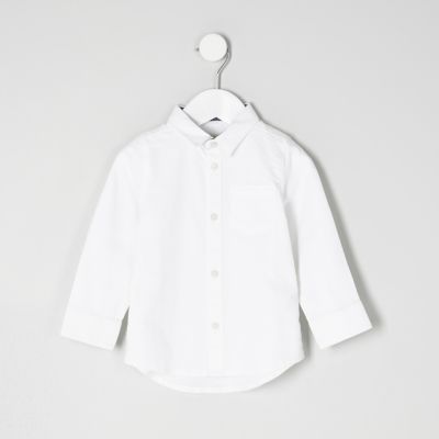 Mini boys white smart shirt